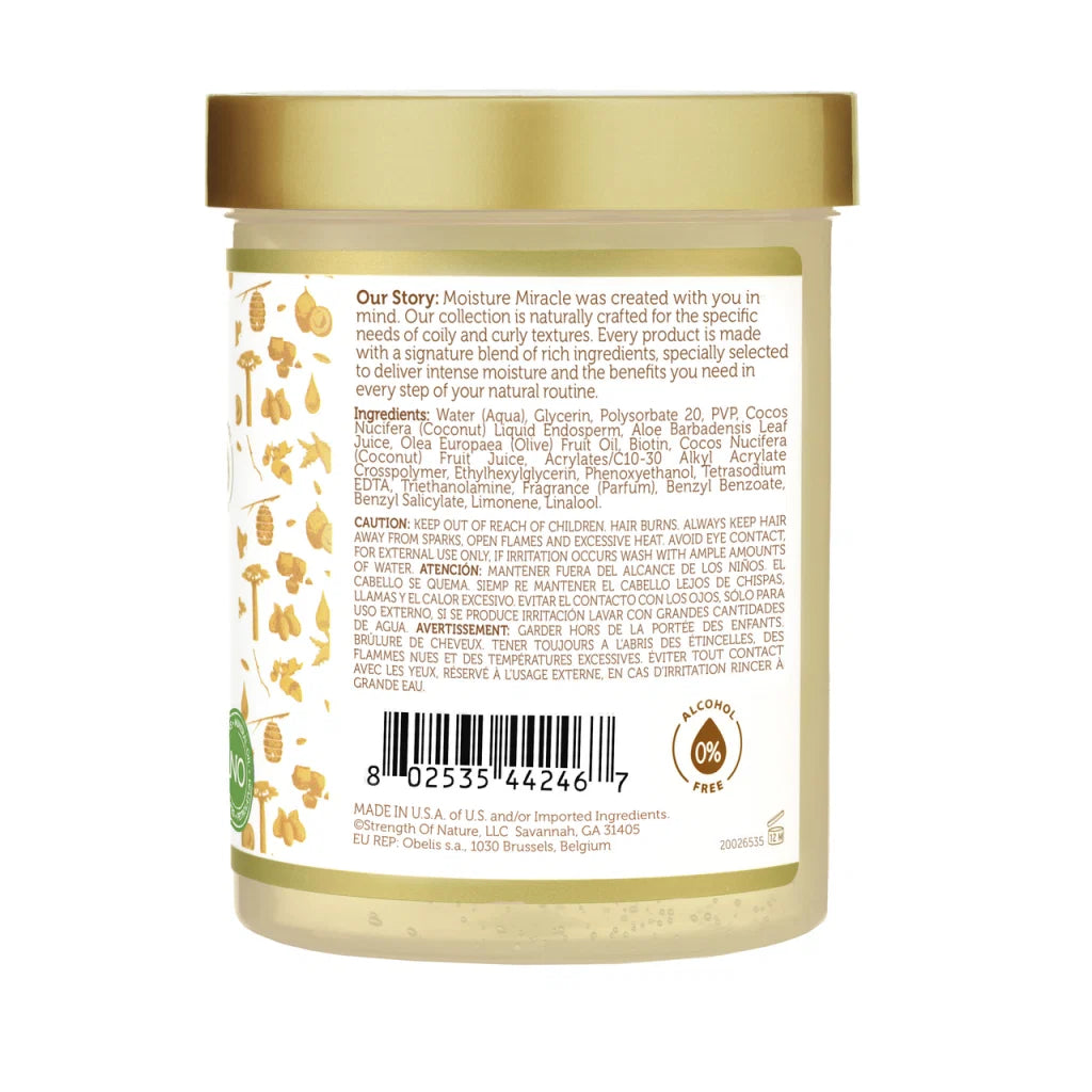 African Pride Moisture Miracle Aloe And Coconut Water Curl Defining Gel 510g
