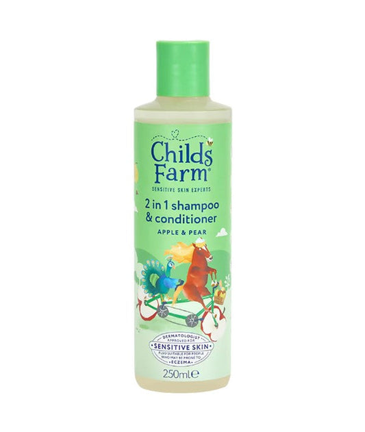 Childs Farm Apple Pear 2 In 1 Shampoo And Conditioner 250ml